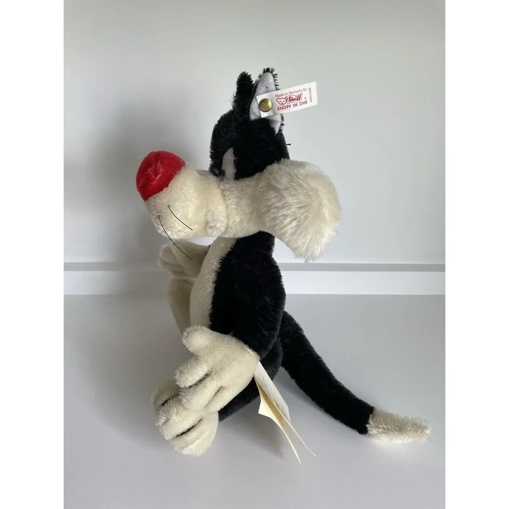 Steiff Sylvester Looney Tunes LE 2500 plush stuffed animal 1998 Made in Germany - Picture 4 of 14